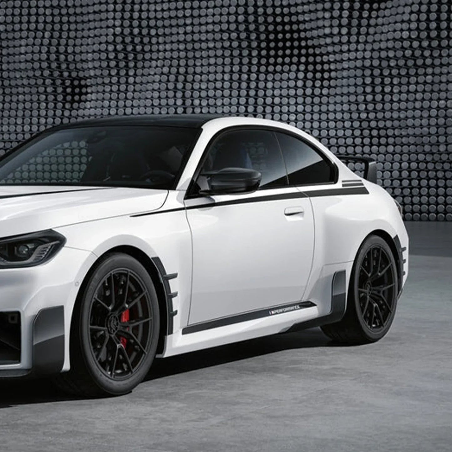 Extensiones de faldones laterales de fibra de carbono preimpregnada estilo M Performance para BMW G87 M2