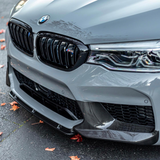 BMW Carbon Fiber M Performance Style Front Bumper Splitters for F90 M5 (2018-2020)