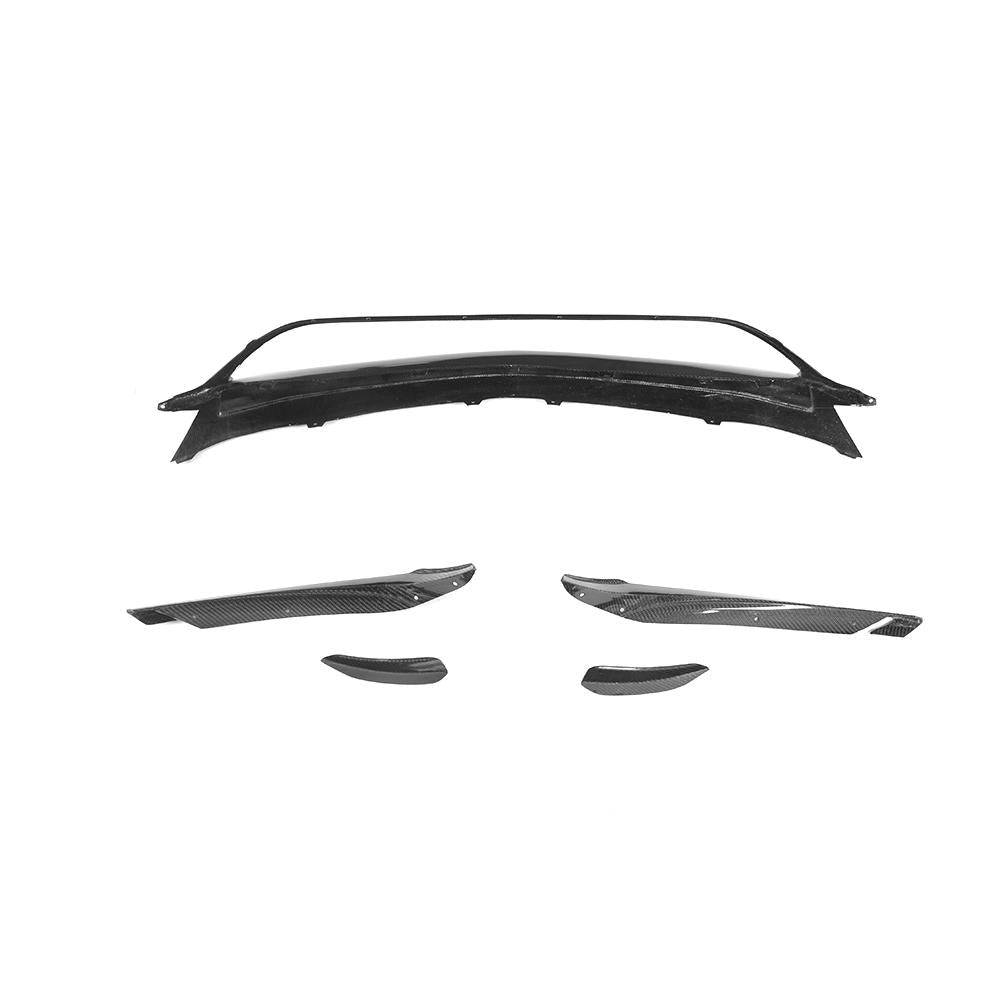 Mercedes Carbon Fiber OEM Style Front Bumper Splitter Canards for W176 Facelift