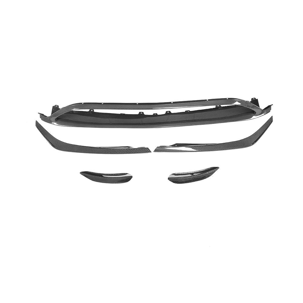 Mercedes Carbon Fiber OEM Style Front Bumper Splitter Canards for W176 Facelift