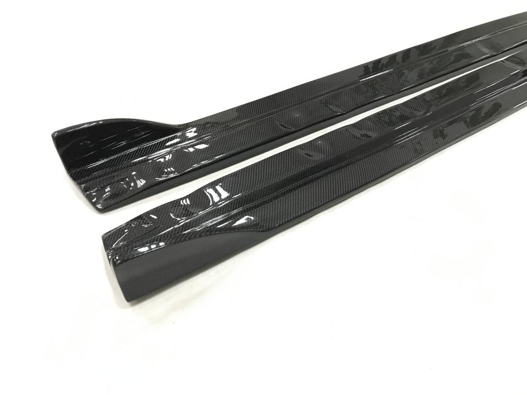 Audi 8V A3 Sedan Standard FL Carbon Fiber Side Skirts