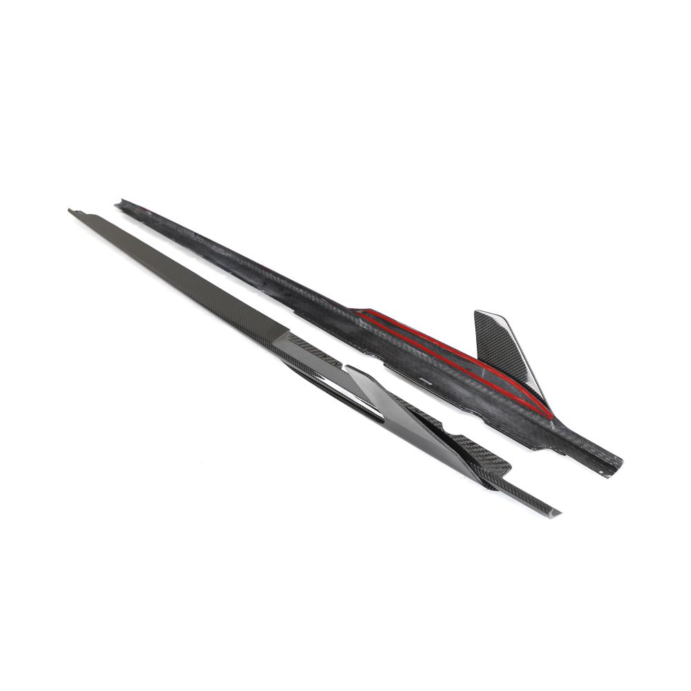 Audi Pre-Pregged Carbon Fiber Capristo Style Side Skirts for R8 Gen 2 FL