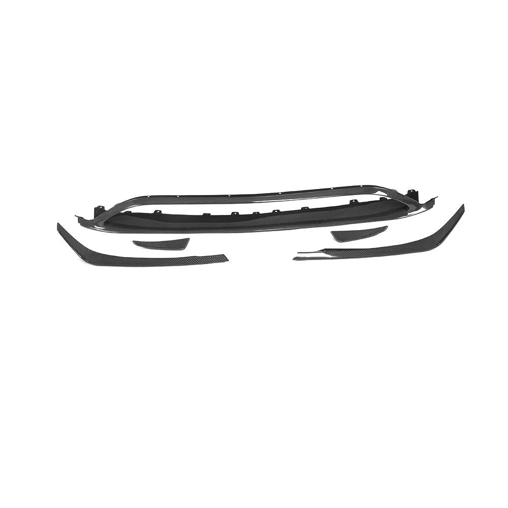 Mercedes Carbon Fiber OEM Style Front Bumper Splitter Canards for W176 Facelift