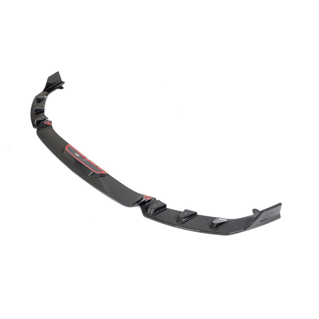 Divisor delantero de fibra de carbono preimpregnada de TOPSTH Designs para BMW G87 M2