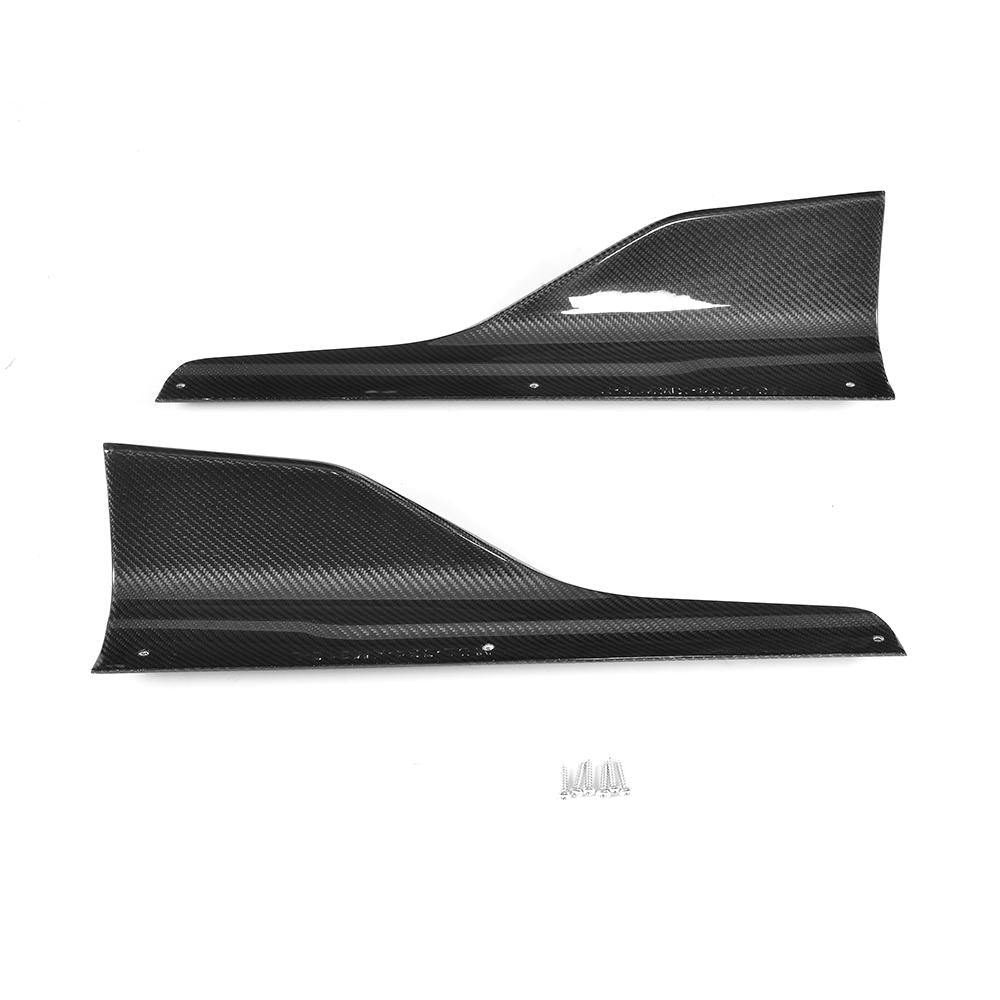 BMW Carbon Fiber M Performance Style Side Skirt Extensions for F87 M2