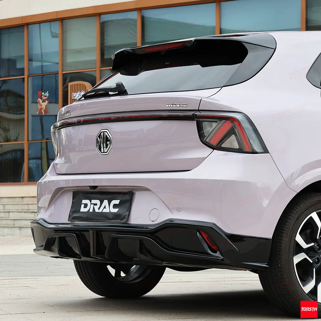 TOPSTH DRAC Style ABS Body Kit for 2025+ MG4 EV Mulan, Rear Diffuser Detail.