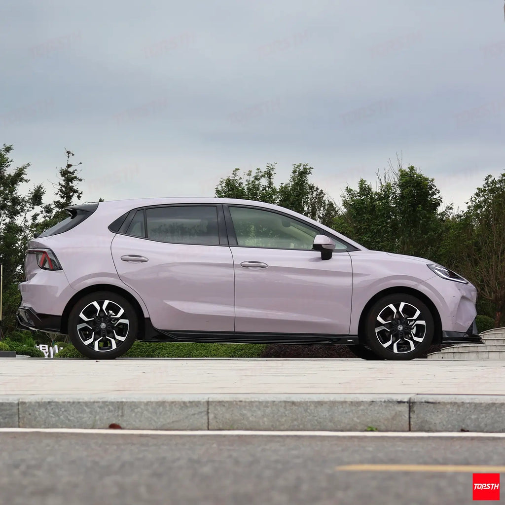 TOPSTH DRAC Style ABS Body Kit for 2025+ MG4 EV Mulan, Side Profile.