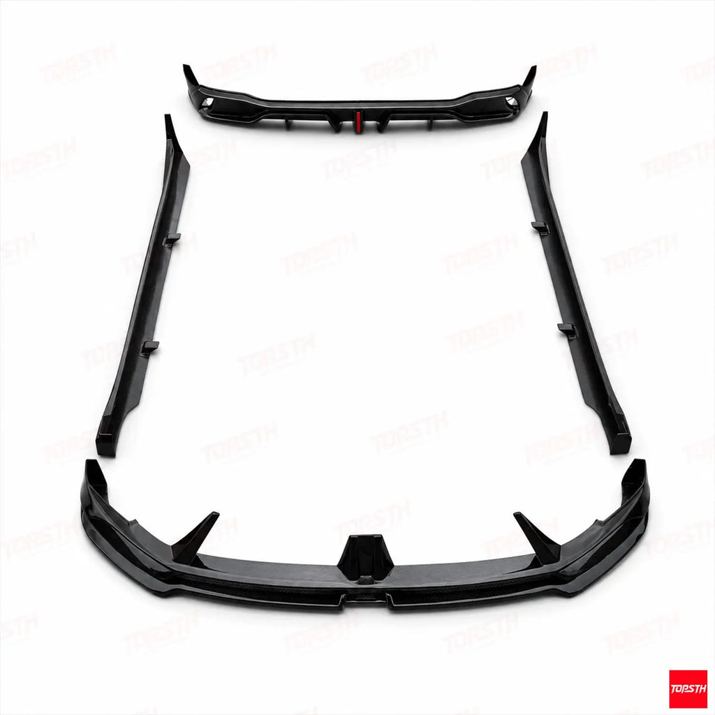 TOPSTH DRAC Style ABS Body Kit for 2025+ MG4 EV Mulan, White Background Parts.