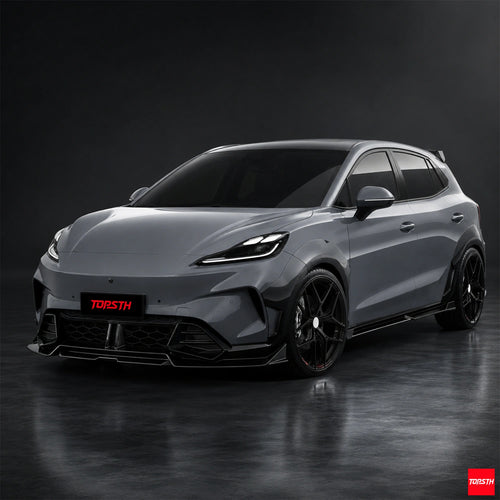 TBRO Style ABS Body Kit for 2025+ MG4 EV mulan, Front 3 Quarter View.
