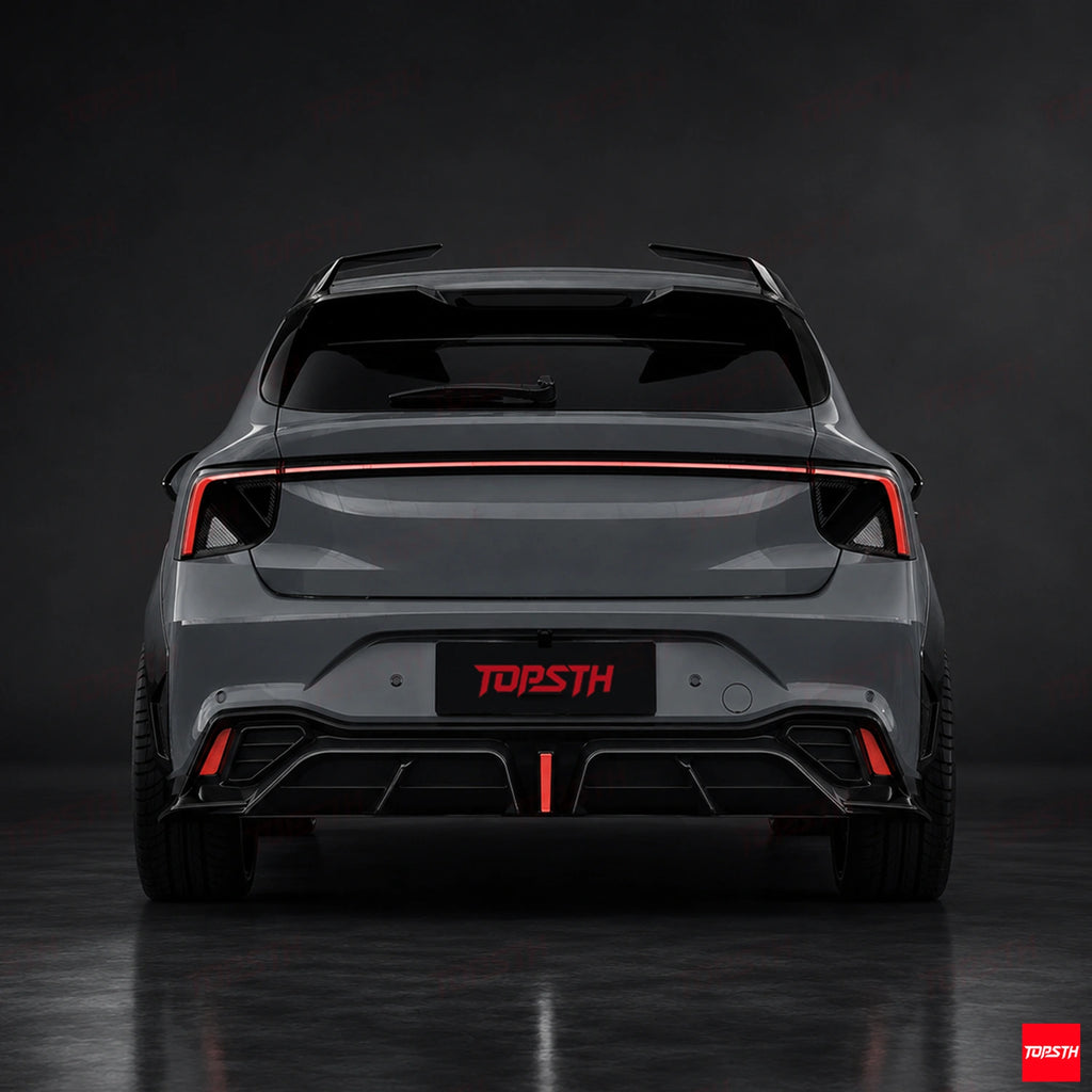 TBRO Style ABS Body Kit for 2025+ MG4 EV mulan, Rear View.
