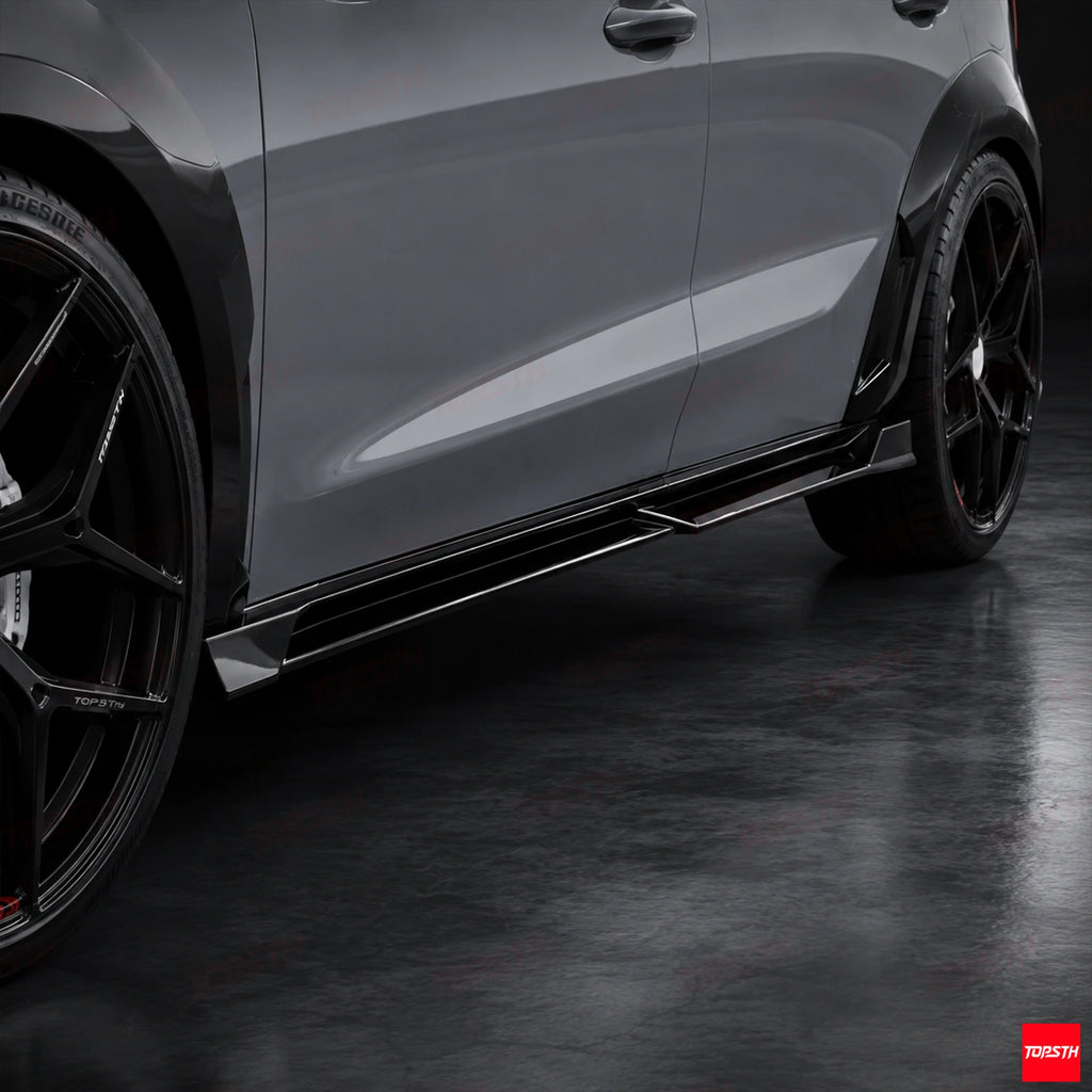 TBRO Style ABS Body Kit for 2025+ MG4 EV mulan, Side Skirts Detail.