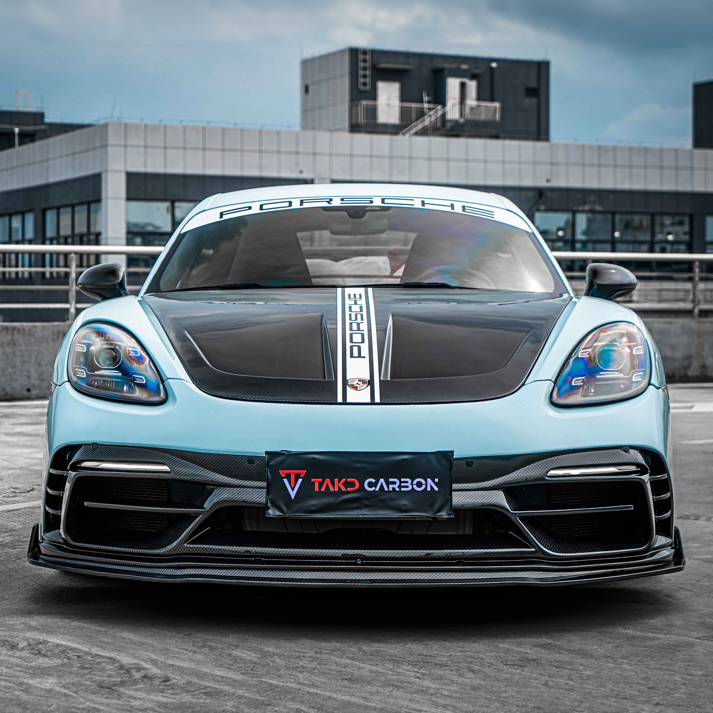 Porsche TAKD V2 Pre-Preg Carbonfaser-Motorhaube für 718 Cayman &amp; Boxter 