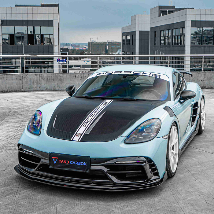 Porsche TAKD V2 Pre-Preg Carbon Fiber Hood for 718 Cayman & Boxter