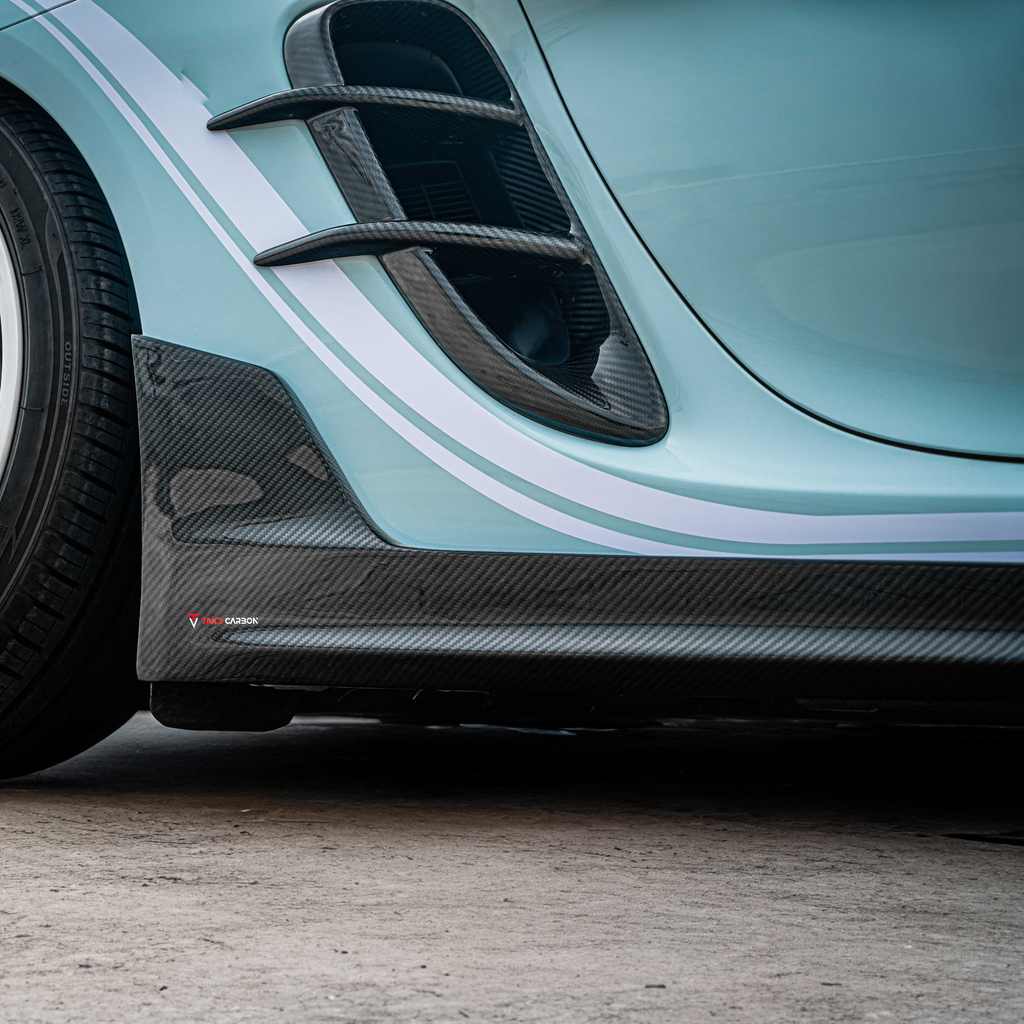 Porsche TAKD V2 Pre-Preg Carbonfaser-Seitenschweller für 718 Cayman &amp; Boxter 