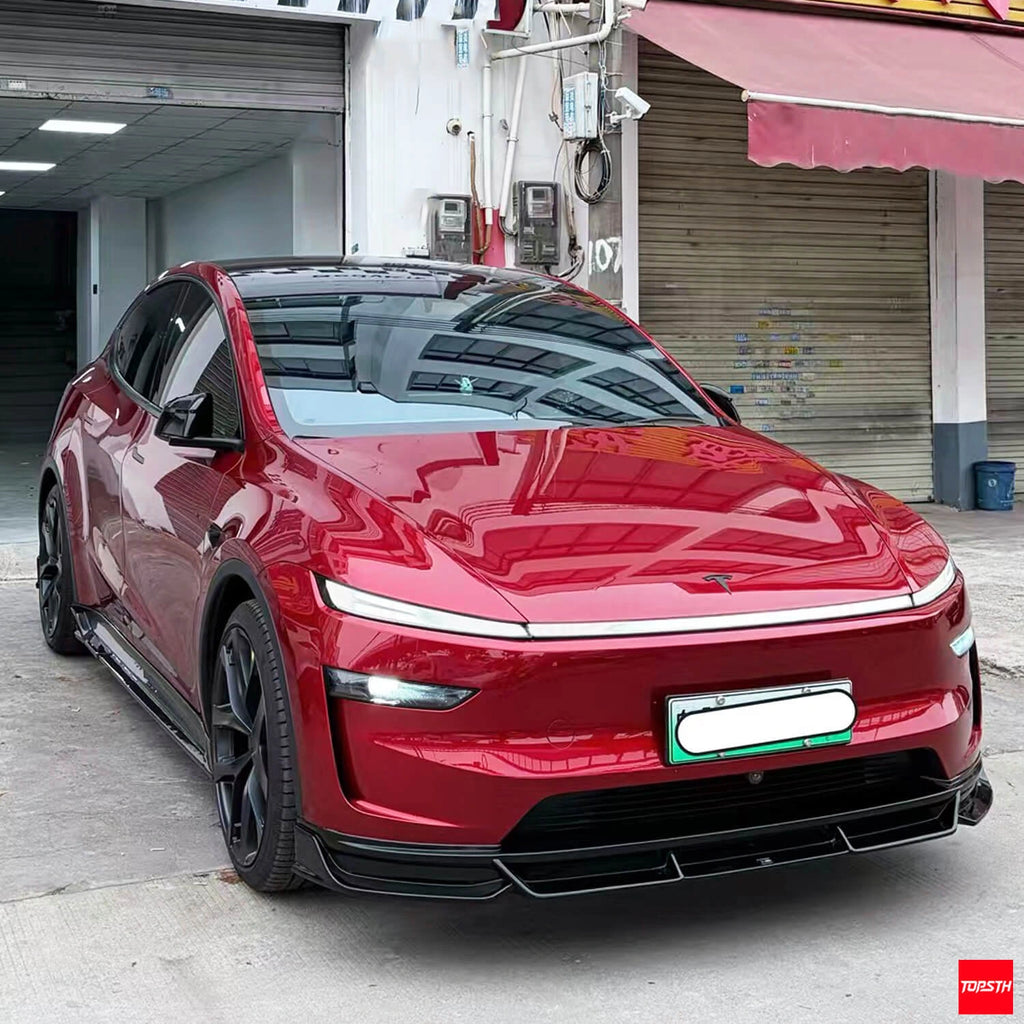 TOPSTH Xtan Style ABS Body Kit for 2025+ Telsa YL/YYY, Front 3 Quarter View.