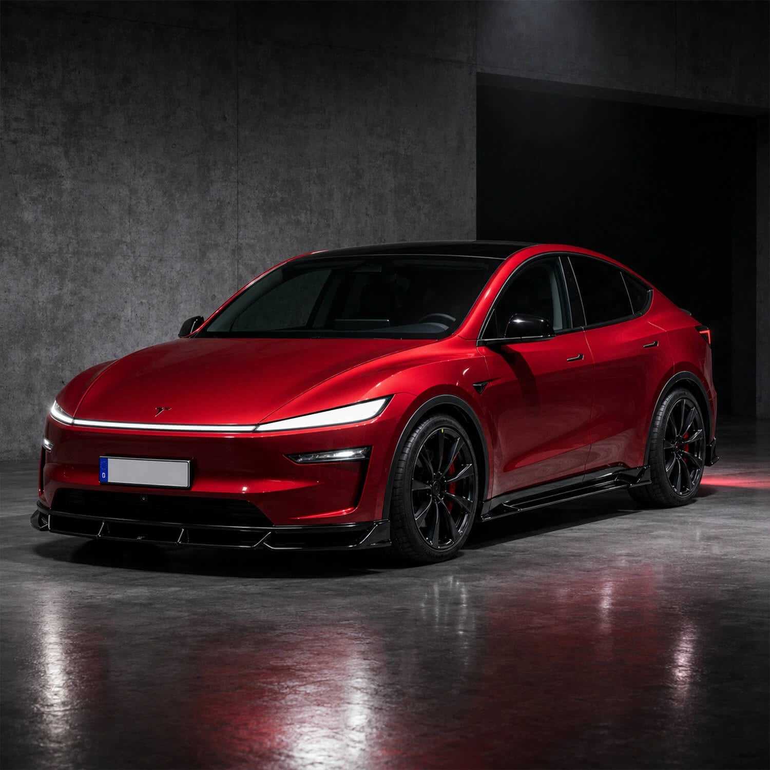  TOPSTH Xtan Style ABS Body Kit for 2025+ Telsa YL/YYY, Front 3 Quarter View.