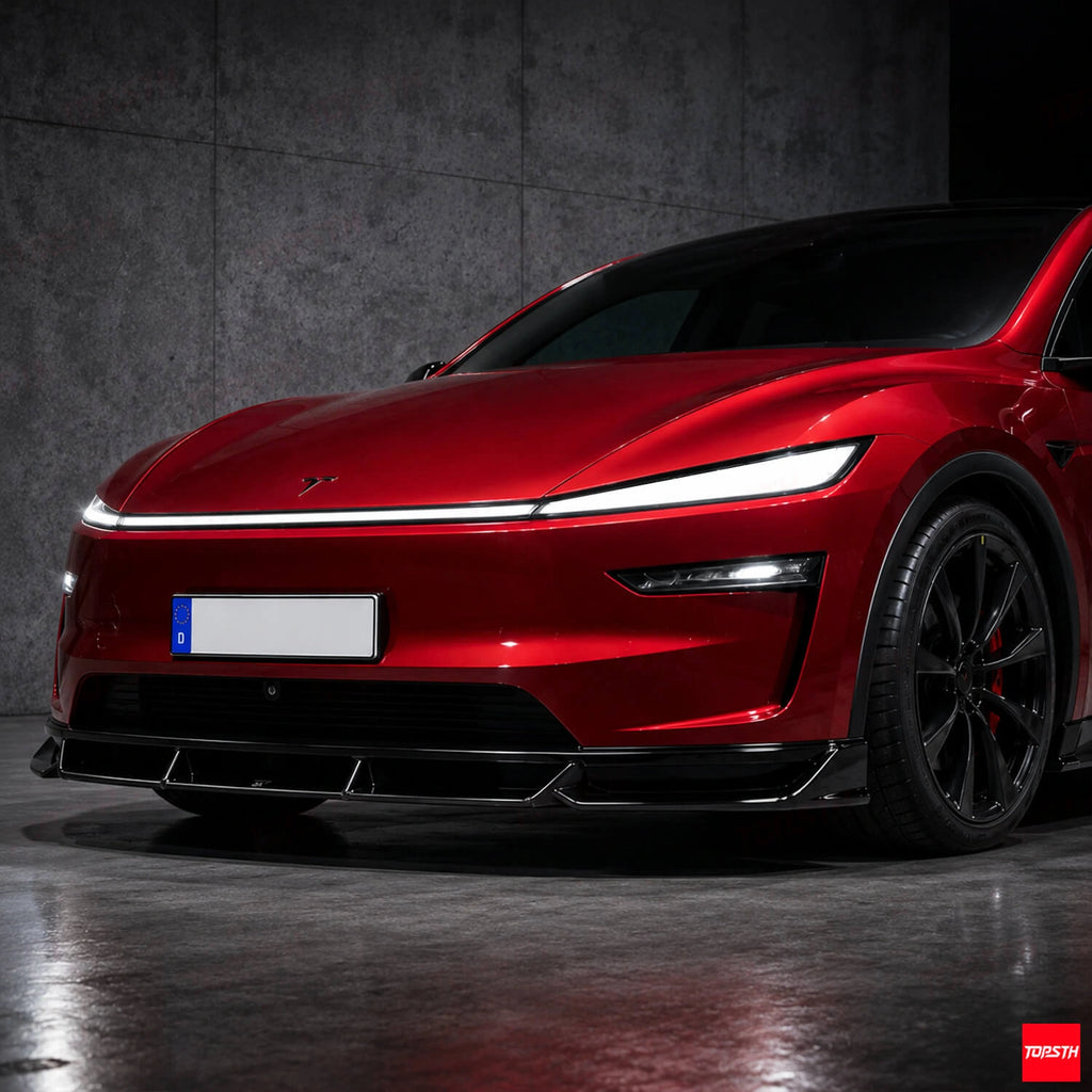 TOPSTH Xtan Style ABS Body Kit for 2025+ Telsa YL/YYY, Front Lip Close Up.