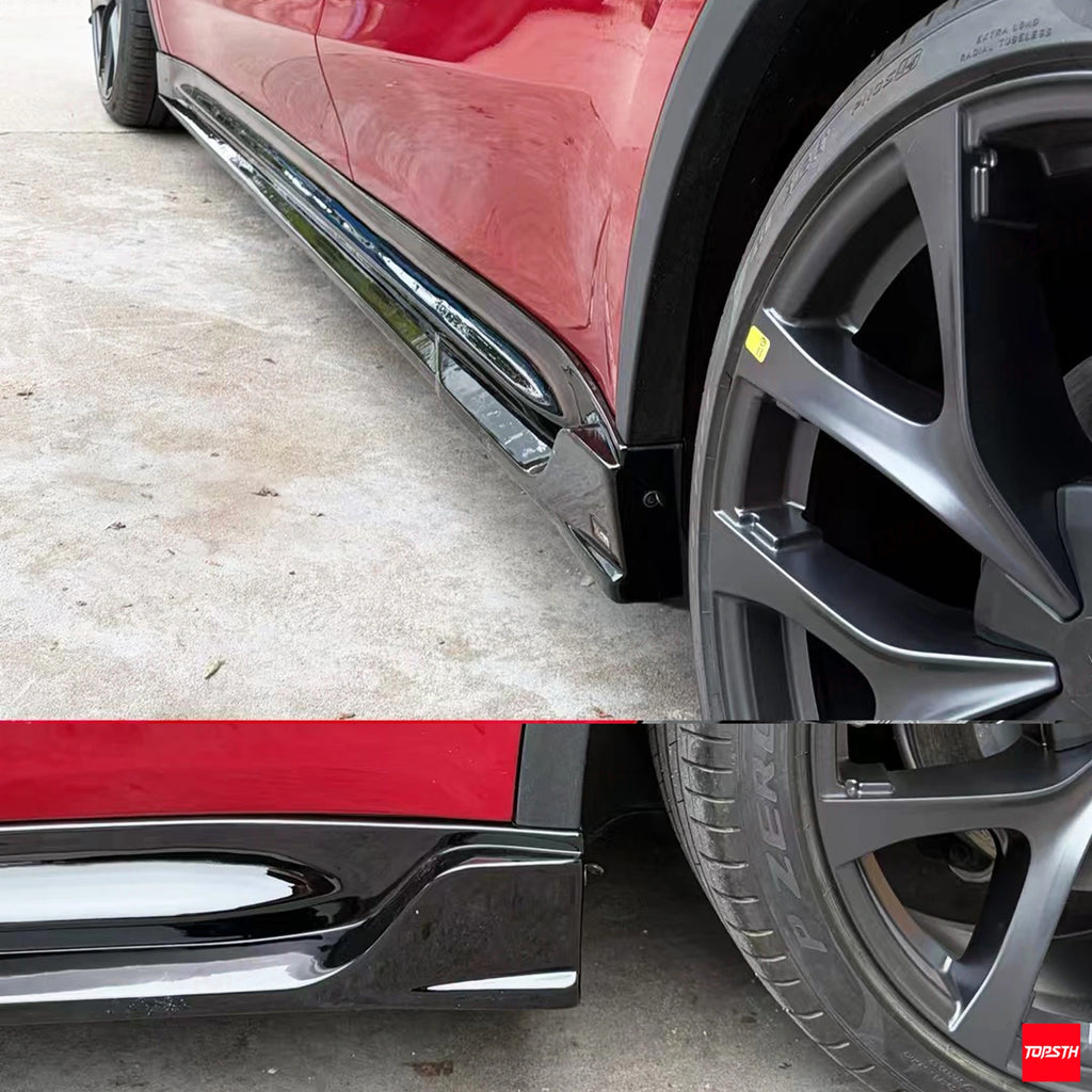 TOPSTH Xtan Style ABS Body Kit for 2025+ Telsa YL/YYY, Side Skirts Detail.
