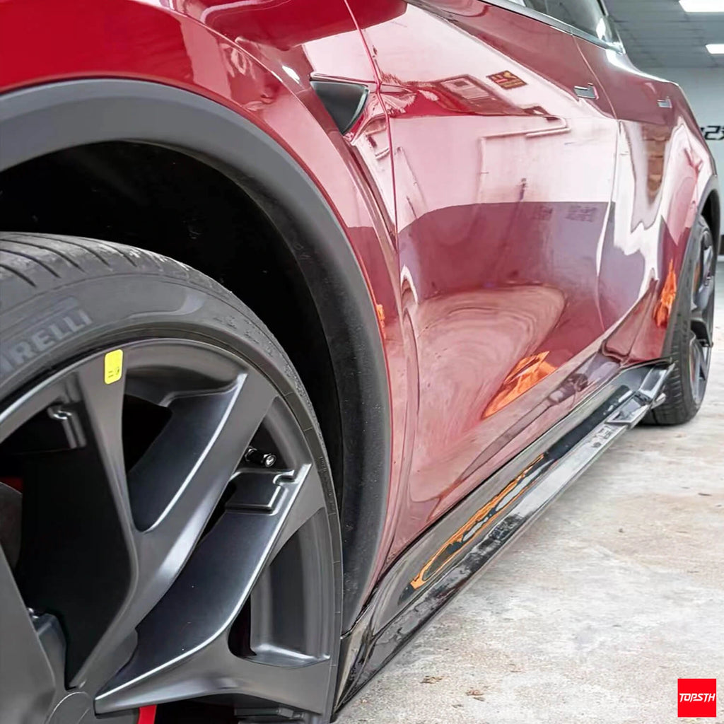 TOPSTH Xtan Style ABS Body Kit for 2025+ Telsa YL/YYY, Side Skirts Detail.