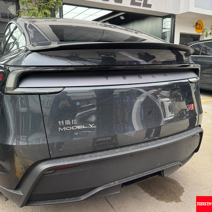 Tesla Model Y Juniper (2025+) Dry Carbon Fiber P-Style Rear Wing Spoiler - Gloss or Matte Finish