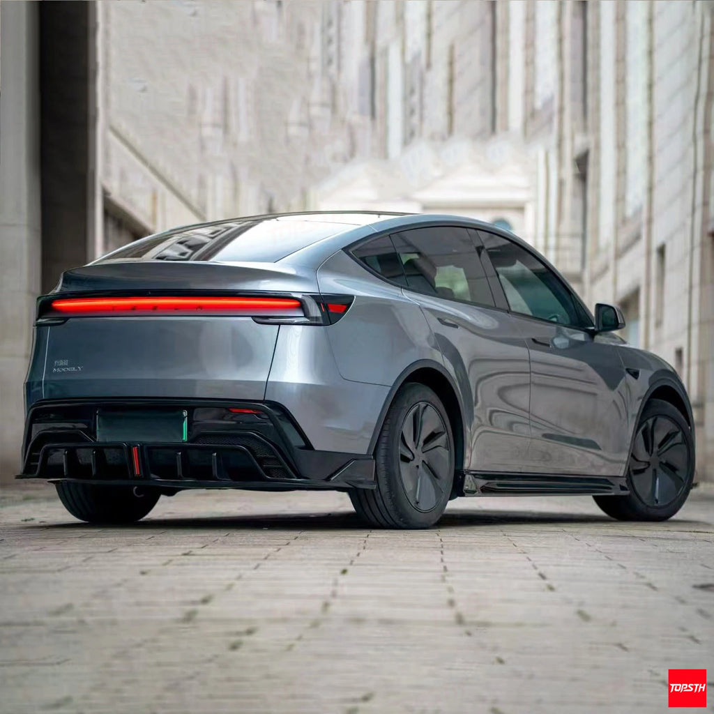 TOPSTH BOTC Style ABS Body Kit for 2025+ Tesla Model Y juniper, Front Lip Close Up.