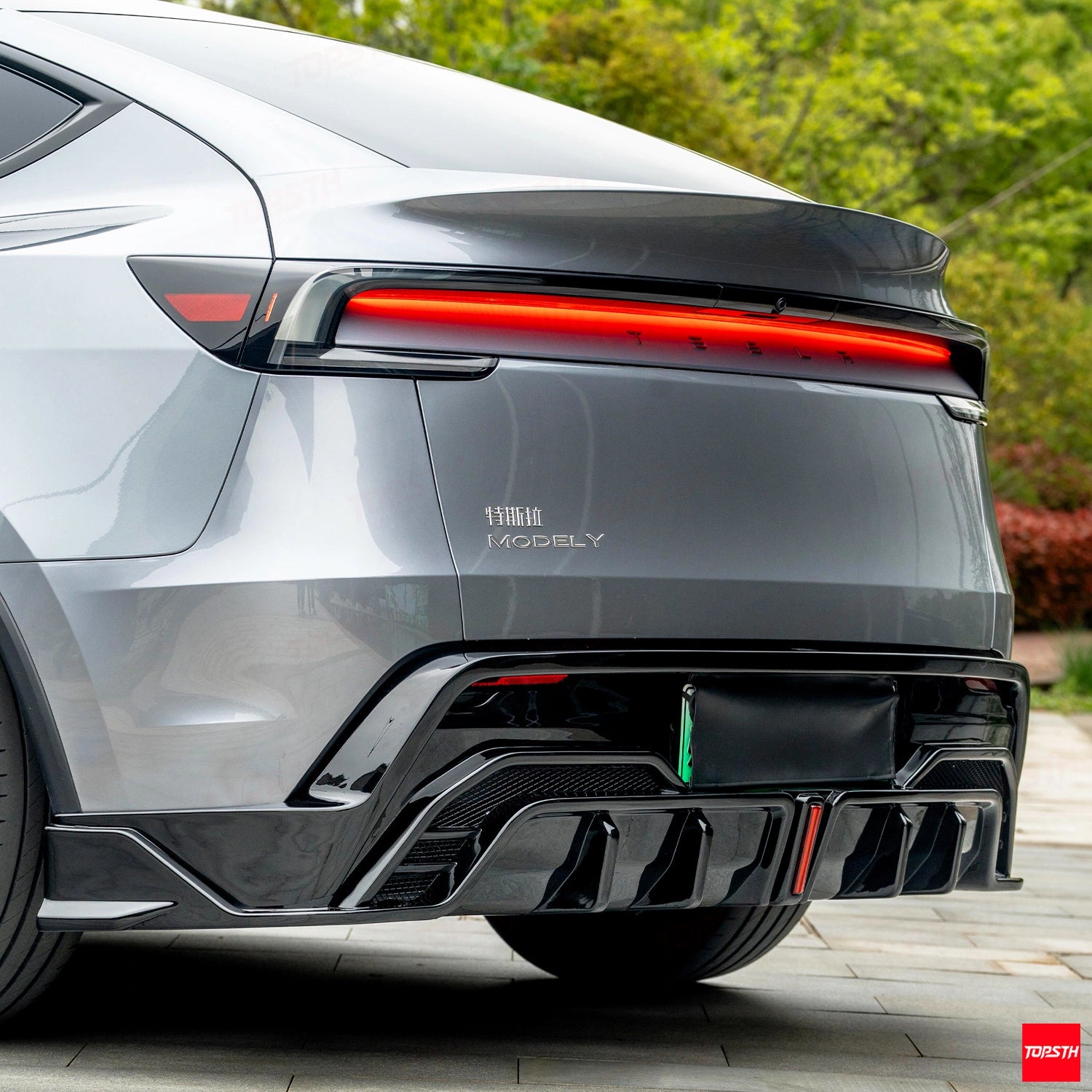 TOPSTH BOTC Style ABS Body Kit for 2025+ Tesla Model Y juniper, Side Skirts Detail.