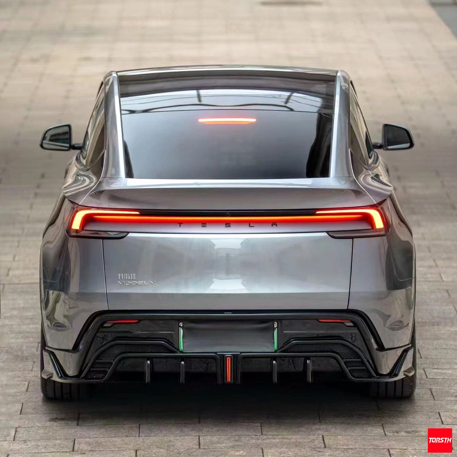 TOPSTH BOTC Style ABS Body Kit for 2025+ Tesla Model Y juniper, White Background Parts.