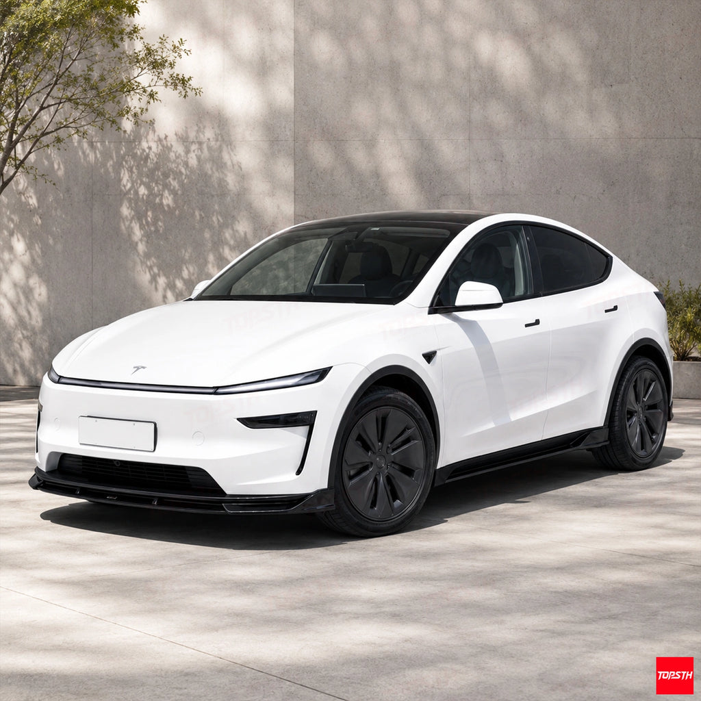 TOPSTH RES Style ABS Body Kit for 2025+ Tesla Model Y juniper, Side Profile.