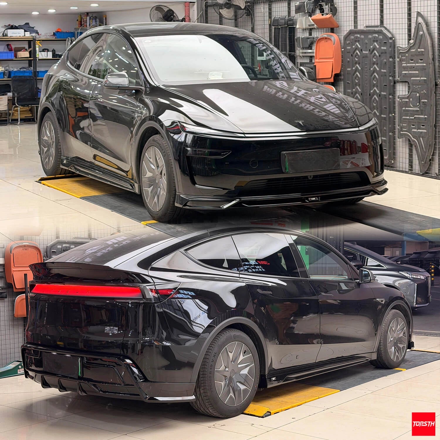 TOPSTH MRK Style ABS Body Kit for 2025+ Tesla Model YL, Installation Detail.