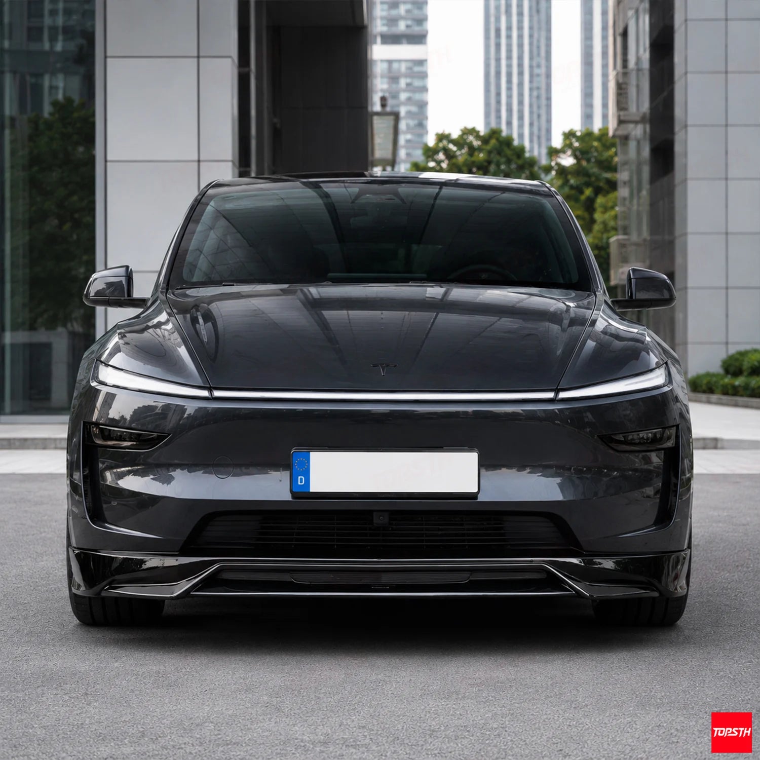 TOPSTH SP Style ABS Body Kit for 2025+ Tesla Model YL/YYY, Front View.