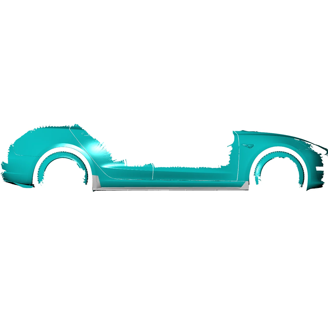 Tesla Carbon Fiber RevoZport Style Seitenschweller für Modell 3 2016-2023