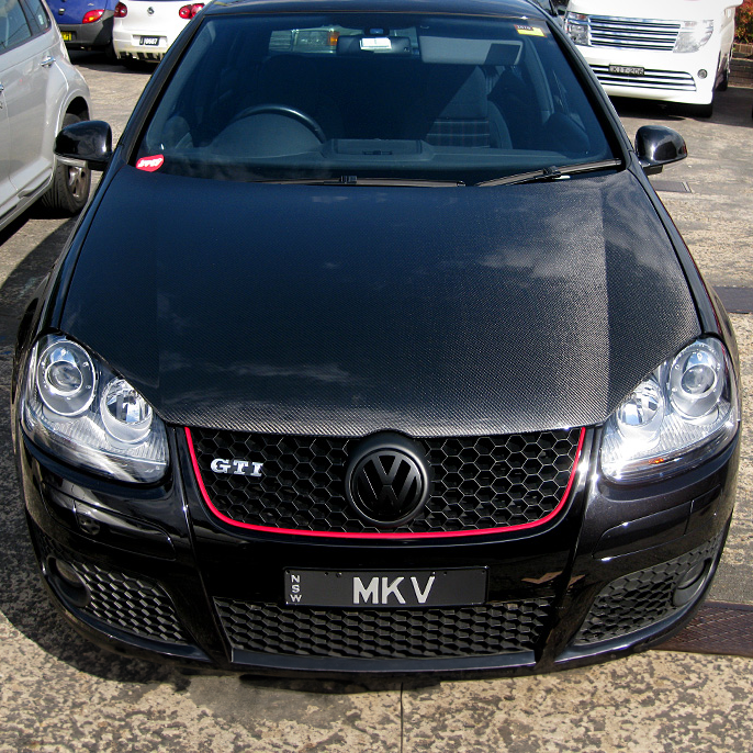 Volkswagen Motorhaube im OEM-Stil aus Karbonfaser für Golf MK5 GTI 
