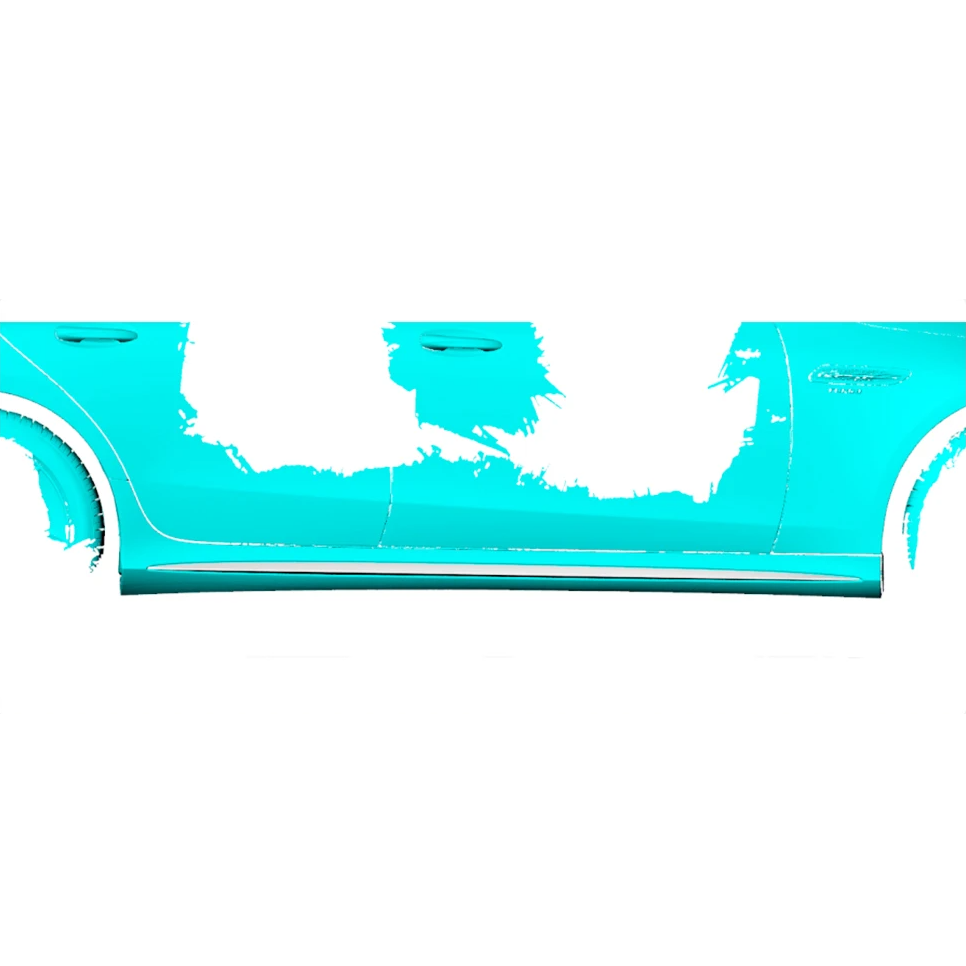 Mercedes Pre-Preg Carbon Fiber JCS Style Side Skirts Trim for X290