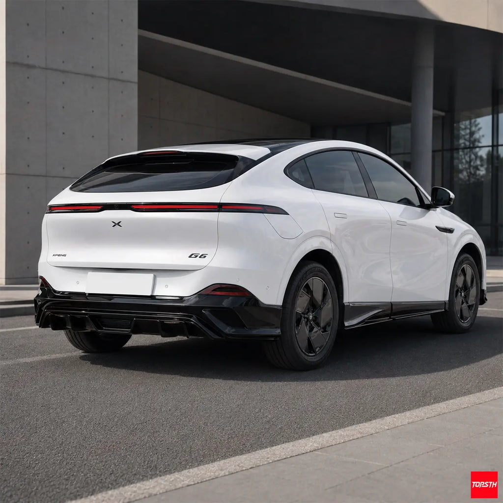 TOPSTH YG Style ABS Body Kit for 2025+ XPeng G6, Rear 3 Quarter View.
