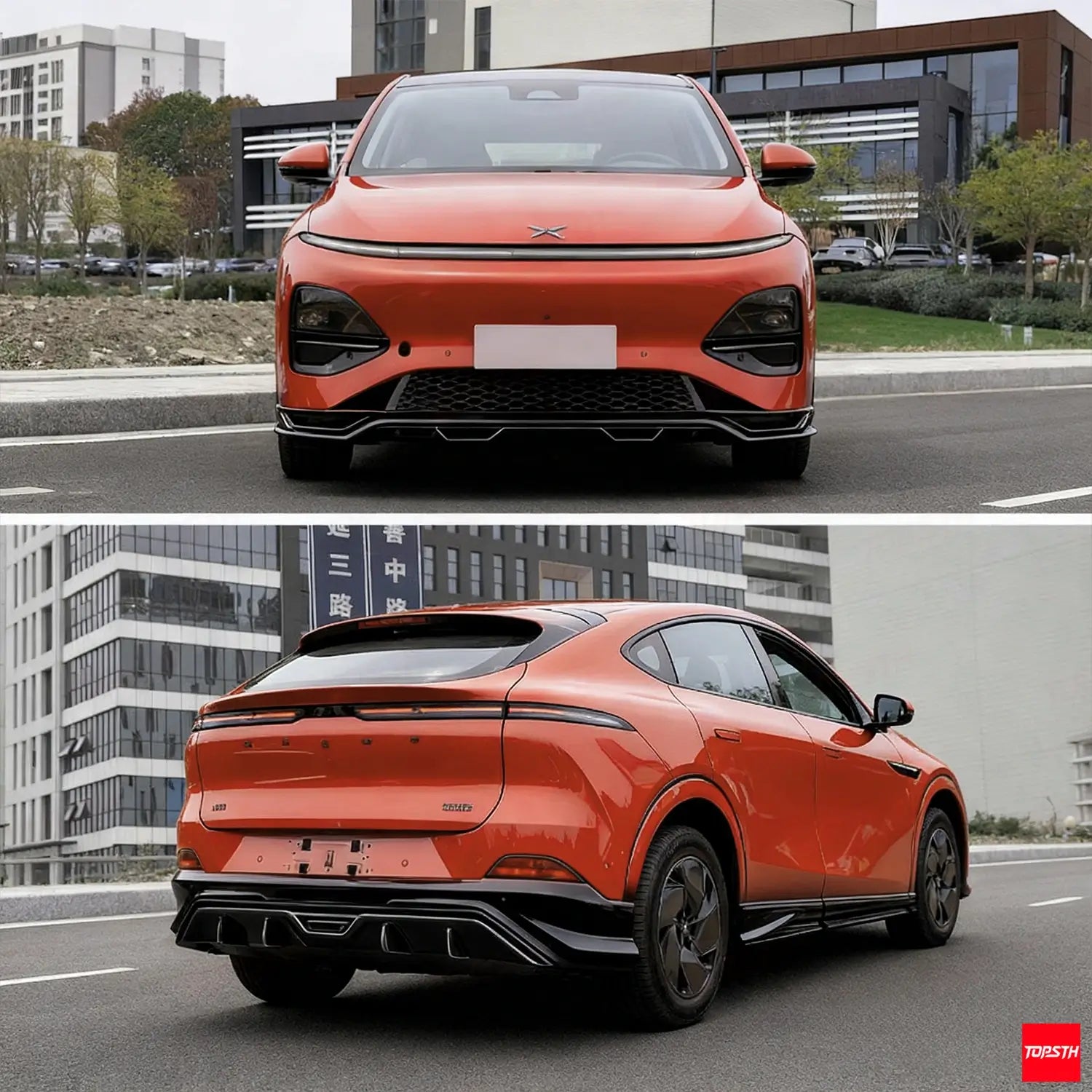 TOPSTH YG Style ABS Body Kit for 2025+ XPeng G6, Rear Diffuser Detail.