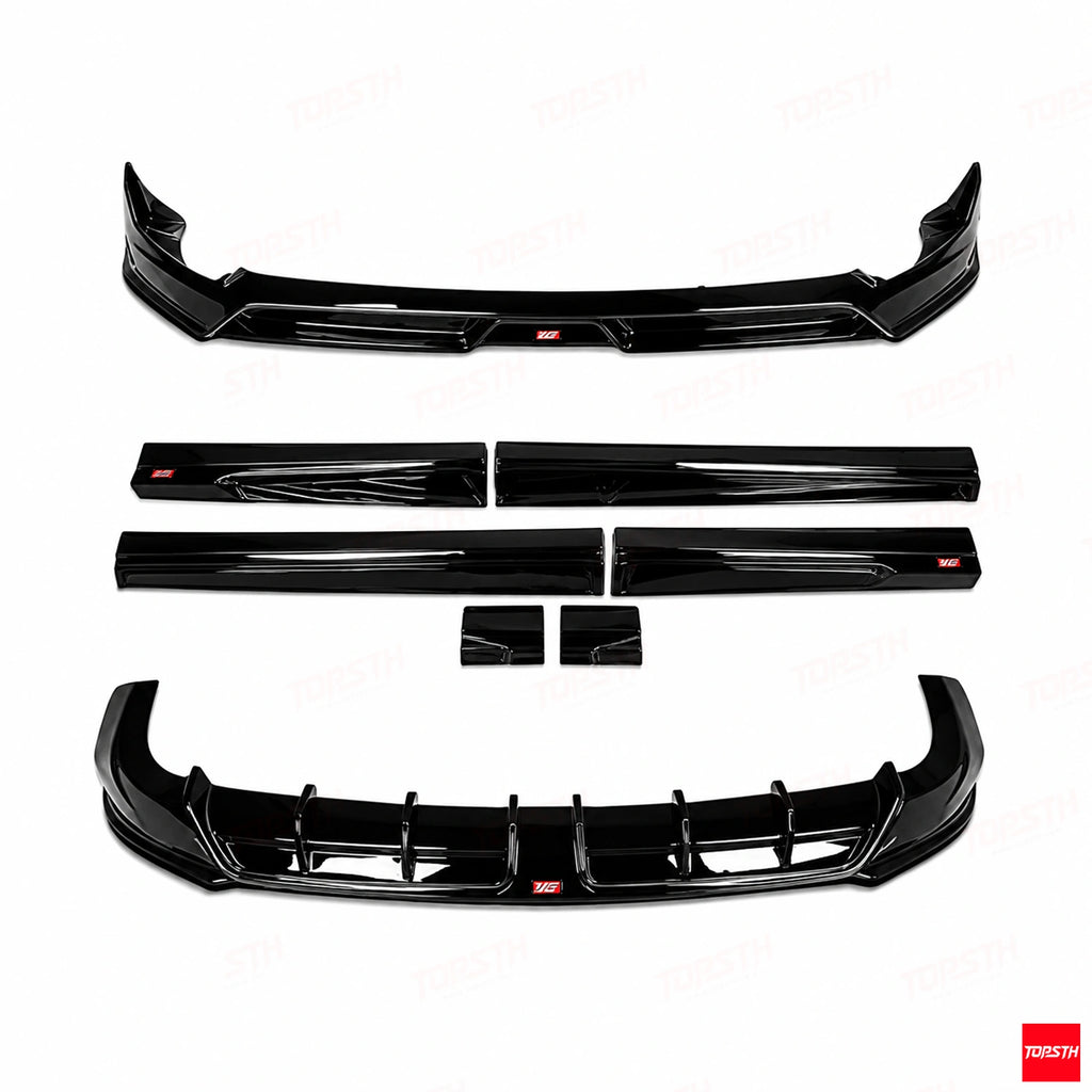 TOPSTH YG Style ABS Body Kit for 2025+ XPeng G9, Front 3 Quarter View.