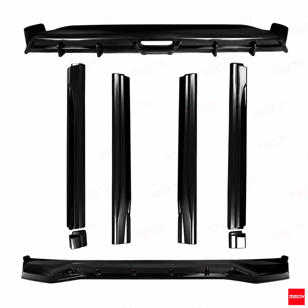 TOPSTH Interstellar YG Style ABS Body Kit for 2024 XPeng X9, Front 3 Quarter View.