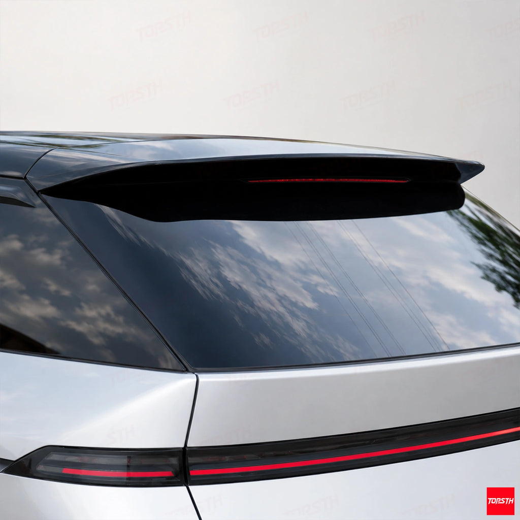 TOPSTH SP Style ABS Rear Spoiler for 2024+ XPeng X9, White Background Parts.