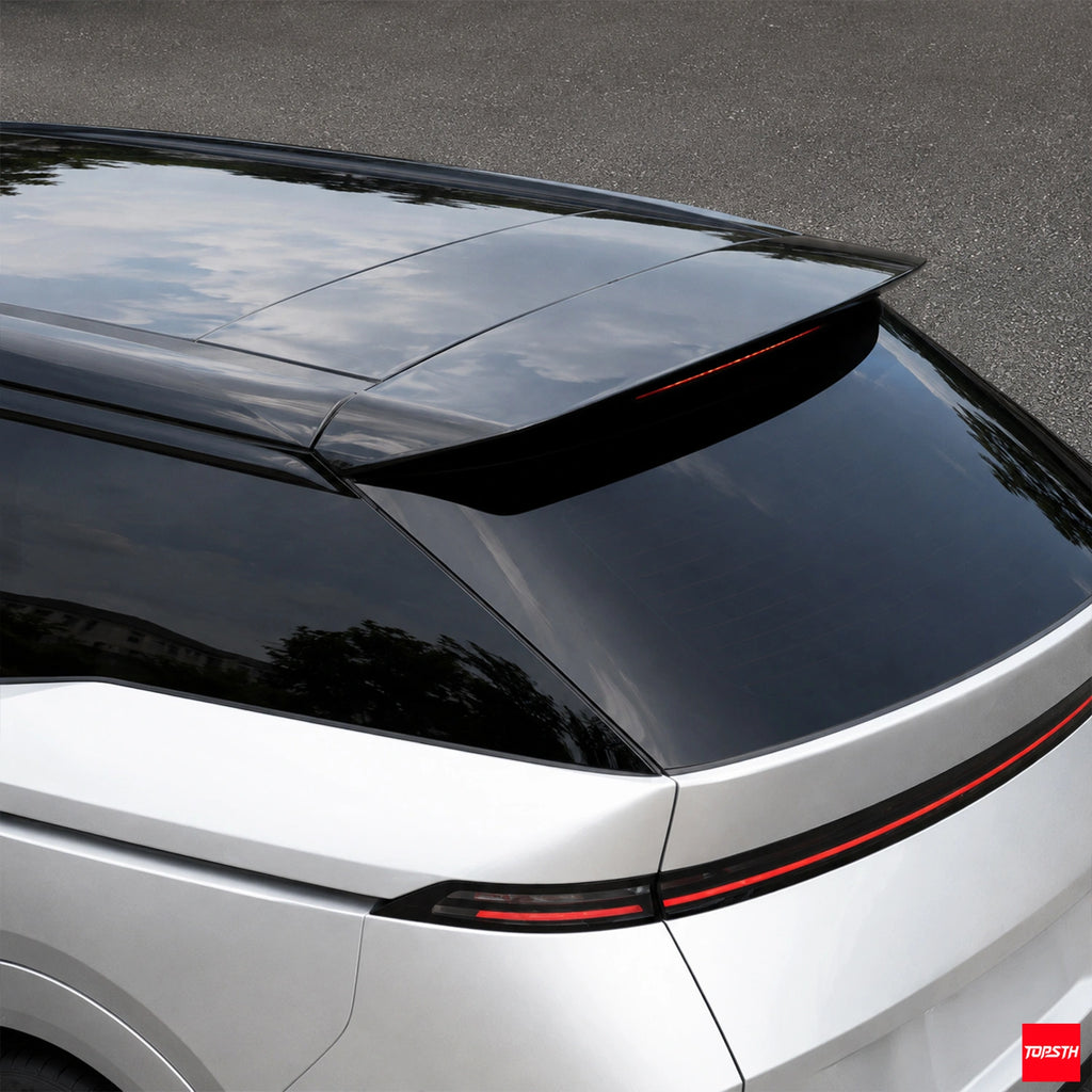 TOPSTH SP Style ABS Rear Spoiler for 2024+ XPeng X9, Rear Spoiler Detail.