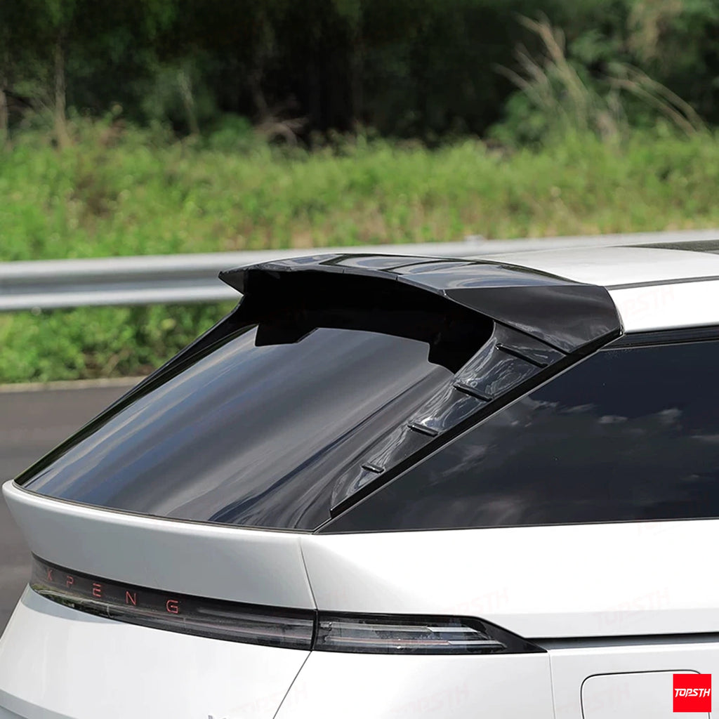 TOPSTH YG Style ABS Rear Spoiler for 2024+ XPeng X9, Rear Spoiler Detail.