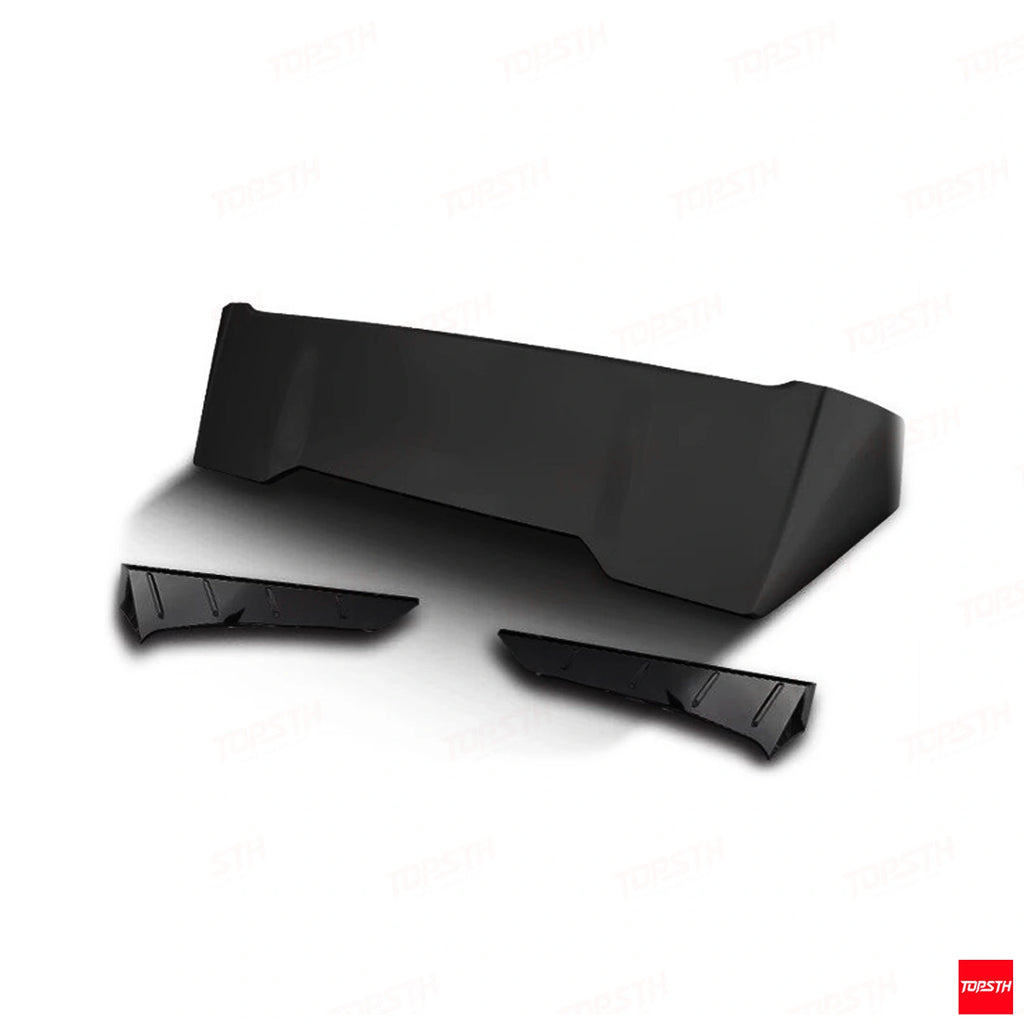 TOPSTH YG Style ABS Rear Spoiler for 2024+ XPeng X9, Rear 3 Quarter View.